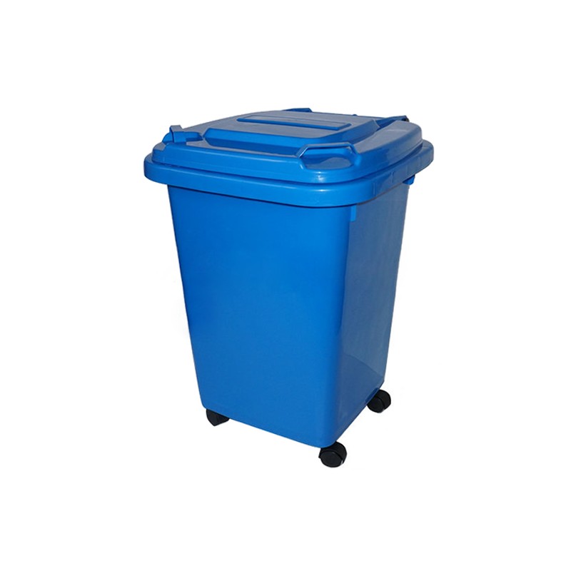 Basurero Plástico con Ruedas 50 Litros