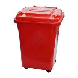 Basurero Plástico con Ruedas 50 Litros